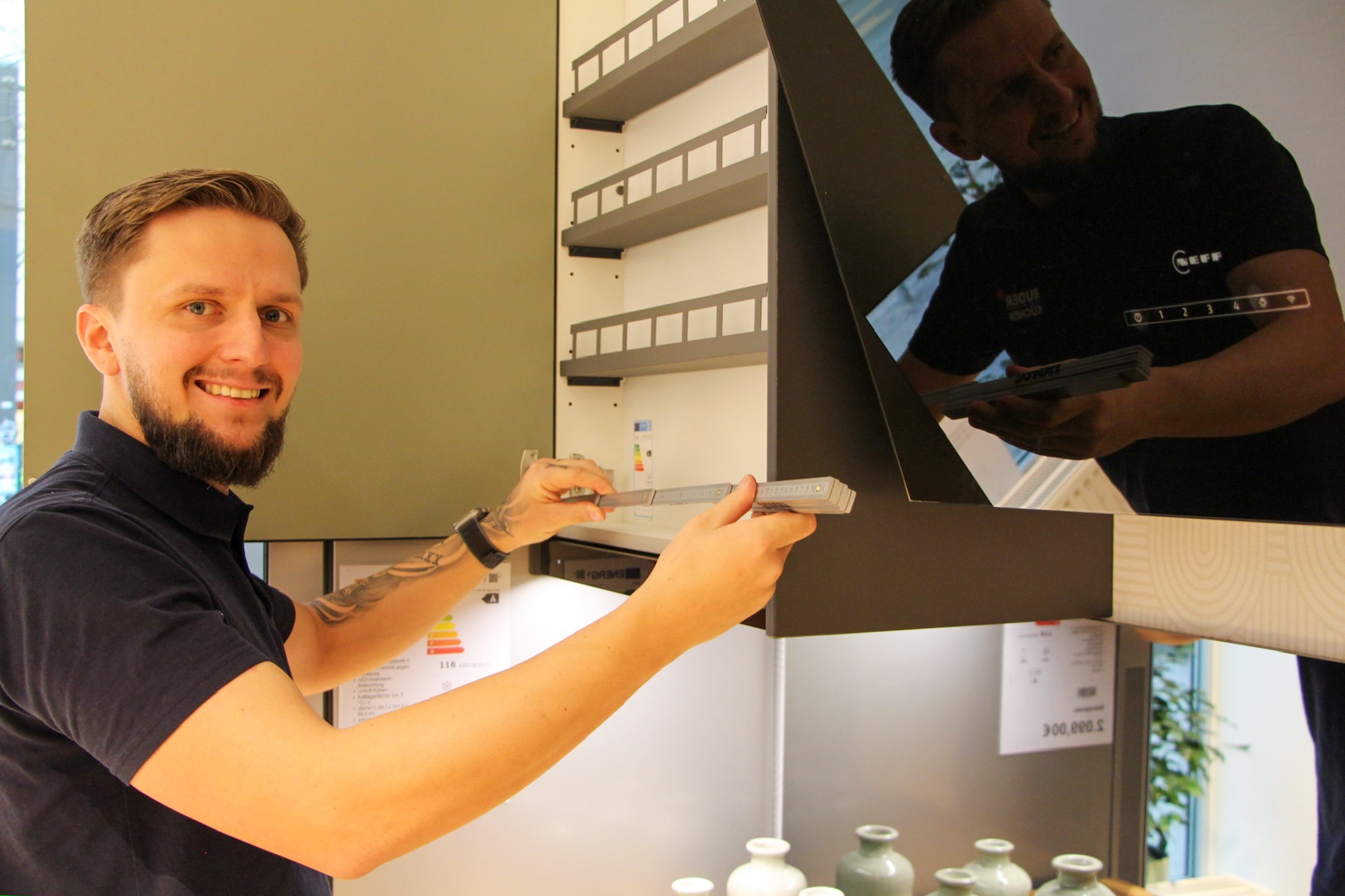 Aufmaß service einbaugeräte ruder küchen Nico