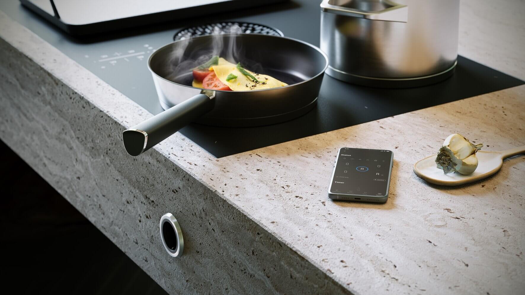 Bora x Pure matt mit Einströmdüse und smart Home