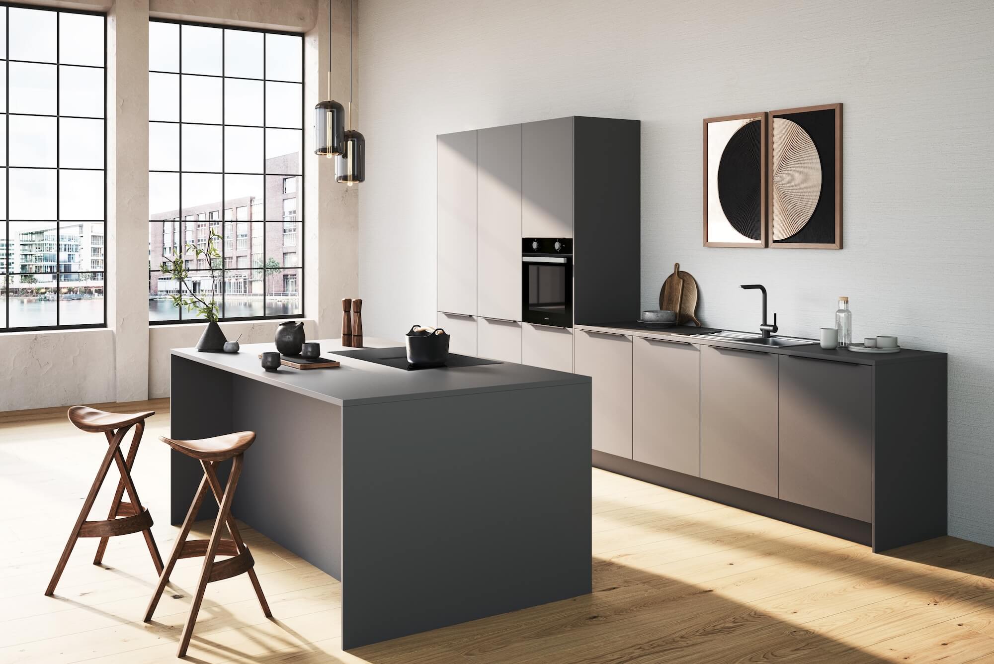 Haecker Top Soft Designkueche Graphit
